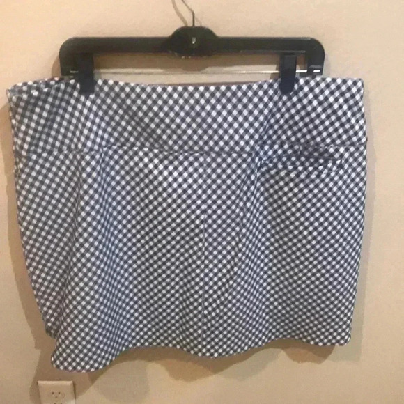 Lady Hagen Blue and White Gingham Women's Skort-Size XXL - Picture 2 of 11
